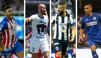 Chivas, Monterrey, Pumas y Cruz