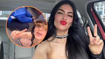 La modelo agradeció al hombre