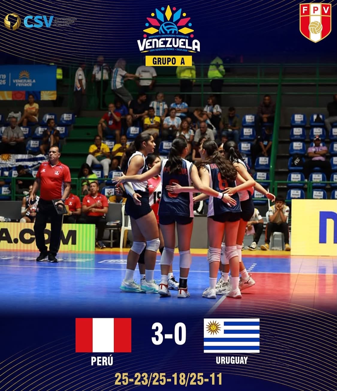 Perú venció 3-1 a Uruguay y aseguró su primer lugar en el Grupo A.