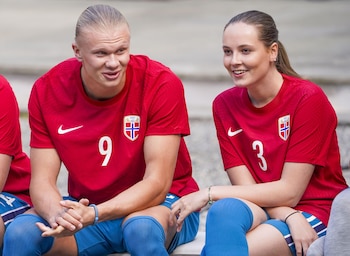 La princesa Ingrid Alexandra y Haaland en 2022 (Grosby)