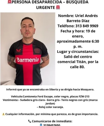 Poster difundido por familiares y