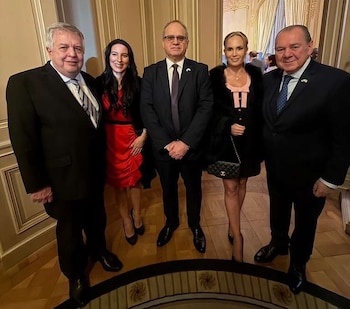 Carlos Stornelli, Natalia Denegri, Eyal Sela, Florencia Antonini Modet y Mario Montoto