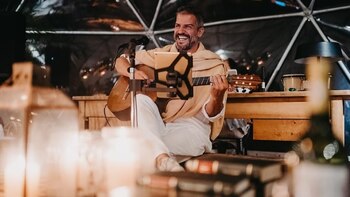 Patricio Giménez en pleno show