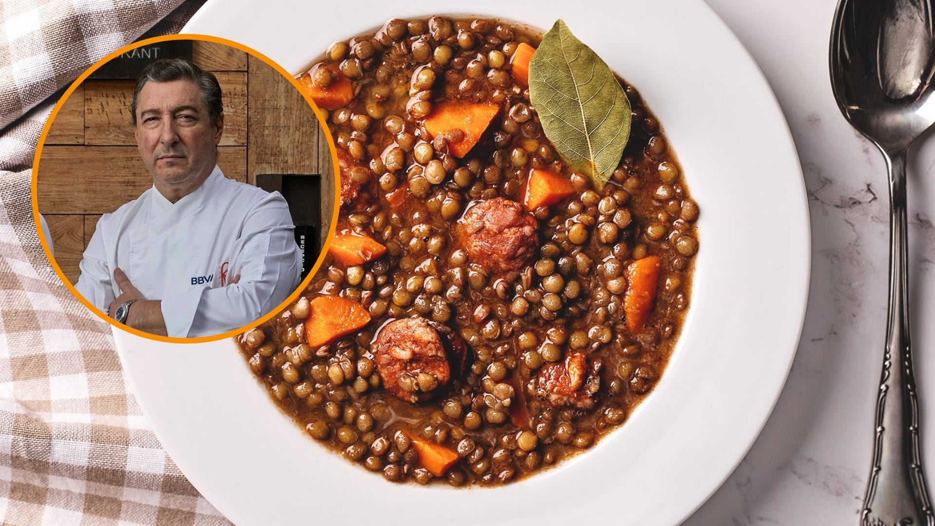 Joan Roca, chef Michelin: “Al guiso de lentejas con verduras le añado setas porque nos van a dar textura y mucho sabor”