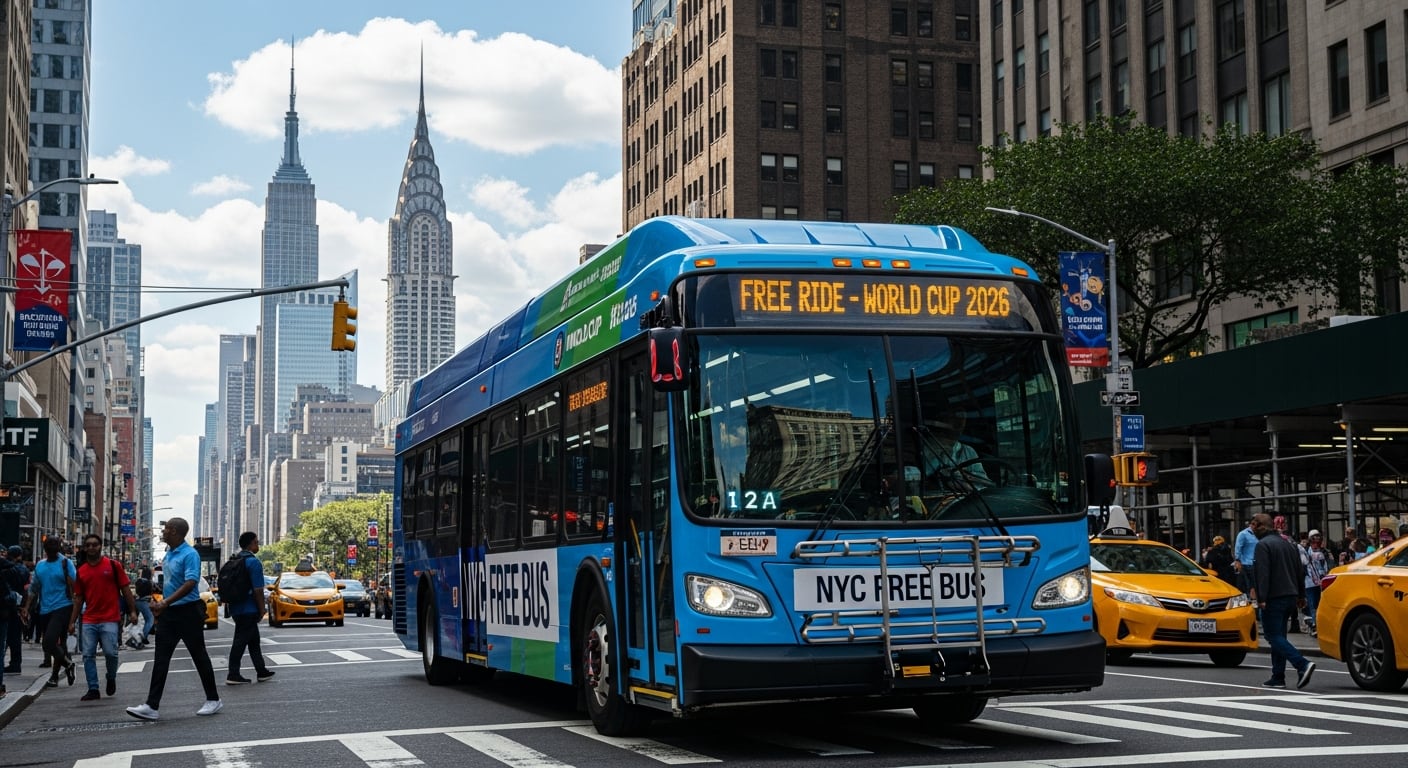 La ciudad habilitó corredores exclusivos para autobuses lanzadera desde Midtown hacia el MetLife Stadium para los asistentes con entradas al Mundial (Imagen Ilustrativa Infobae)