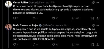 Mafe Carrascal contestó a un