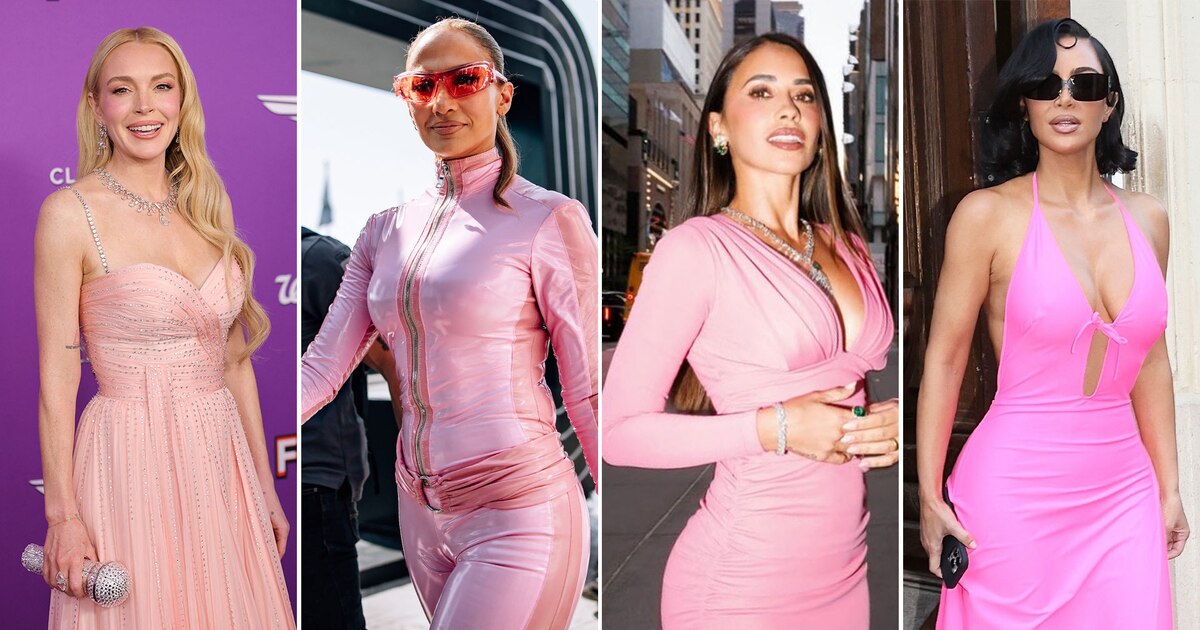 ¡Rosa Choc! Celebridades como Kim Kardashian y Jennifer Lopez Lideran la Tendencia Barbiecore que Conquista el Mundo