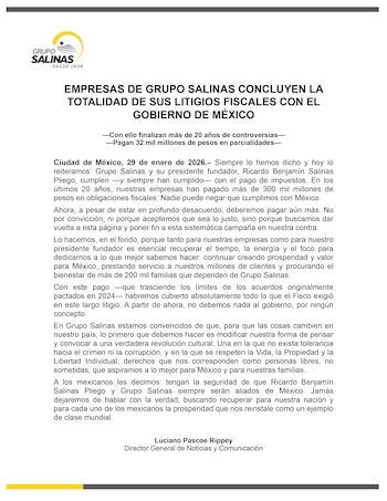 Grupo Salinas concluyen con la
