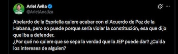 Ariel Ávila - crédito @ArielAnaliza/X