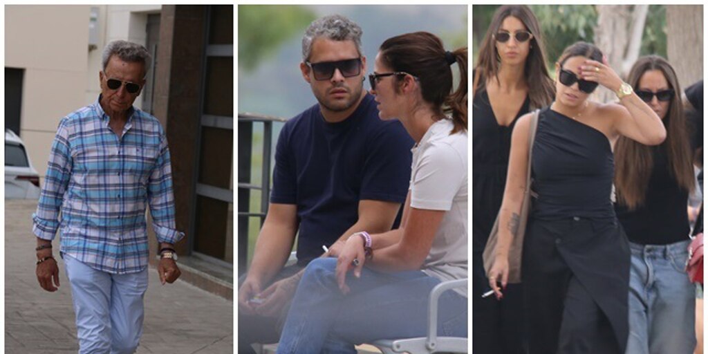 Rostros de dolor, y luto riguroso, en el adiós de la familia Ortega Cano a Michu en su funeral - Infobae