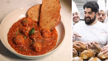 Antonino Cannavacciuolo, chef italiano: “Las mejores albóndigas se preparan con carne picada, salchichas, pan remojado en leche y queso parmesano”