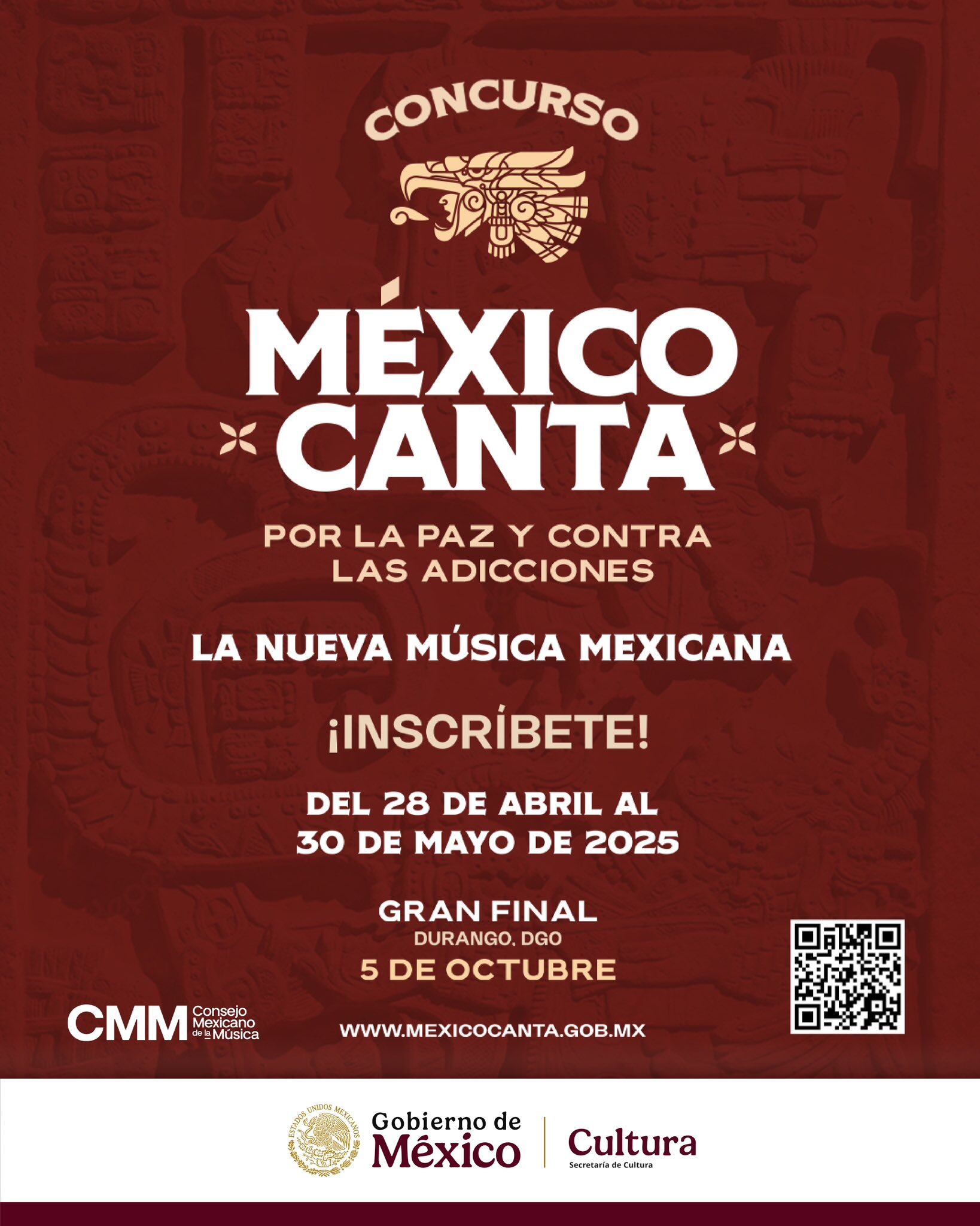 México lanza concurso nacional ‘México canta y encanta’ para promover la cultura de paz mediante la música.