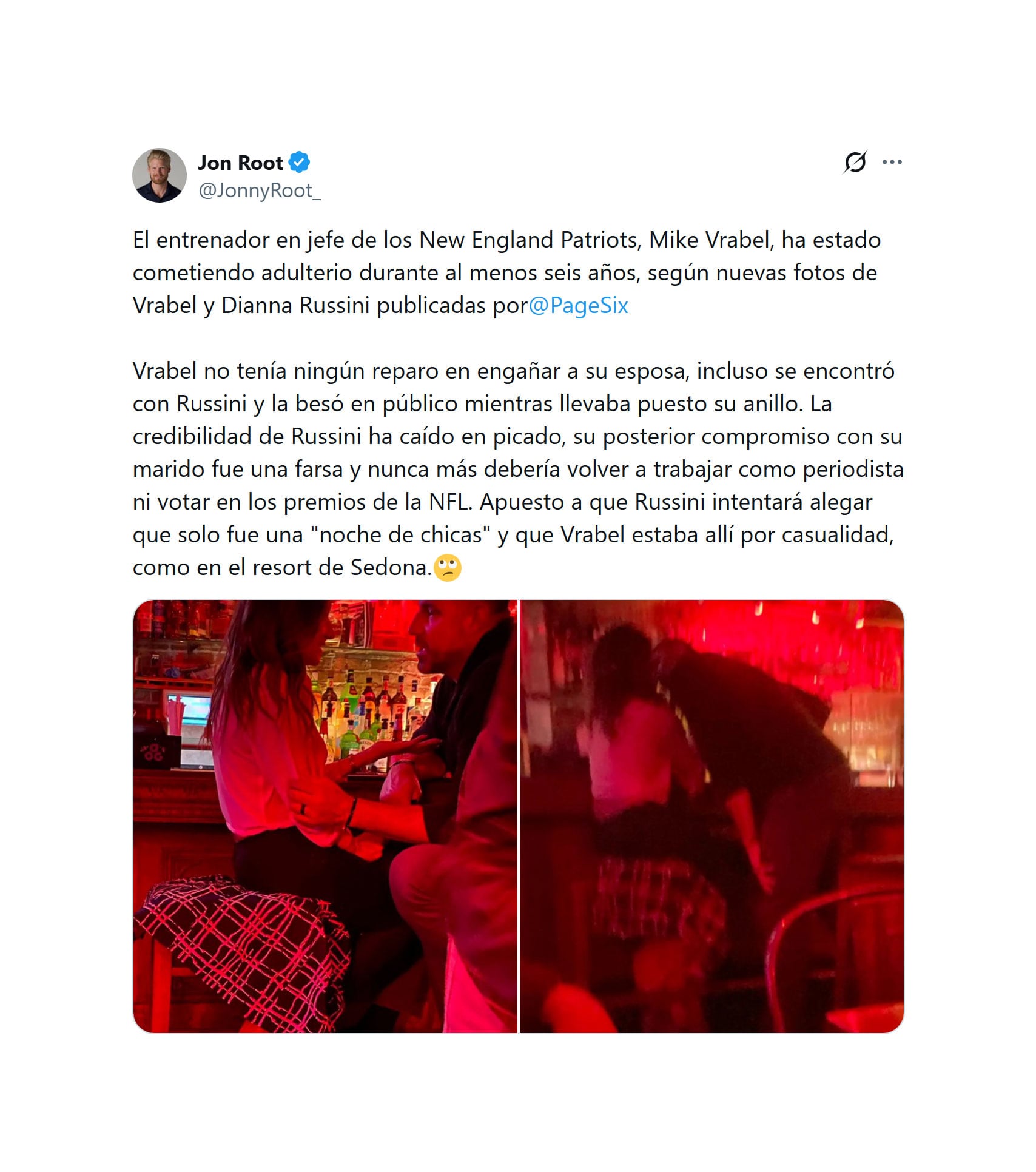 Las fotos en el bar que renovaron el escándalo