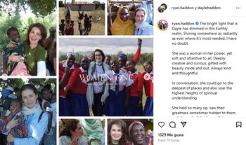 Su hija Ryan Haddon resaltó