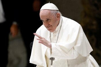 El Papa Francisco durante la