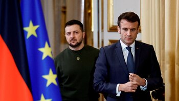 Macron no descartó el envío de aviones de combate de Francia a Ucrania