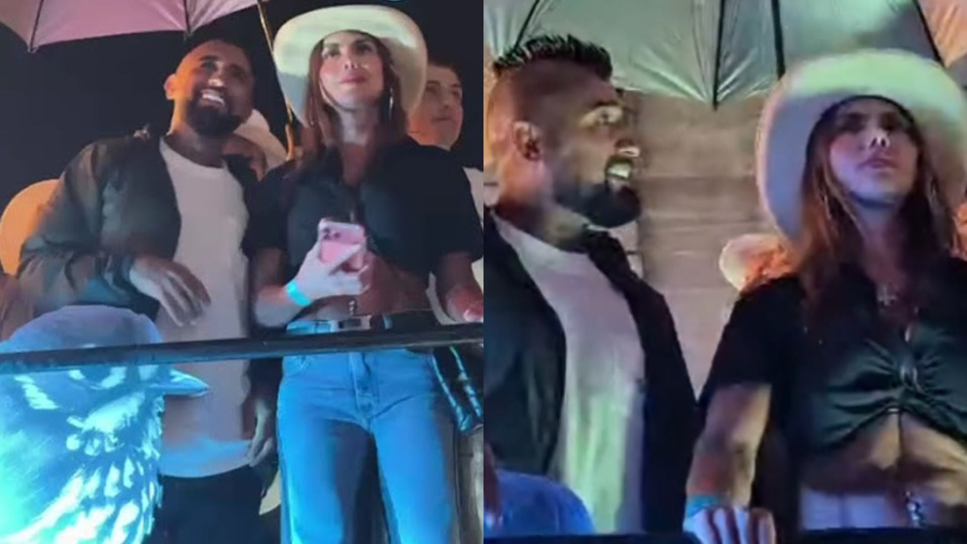 Arturo Vidal asistió al evento acompañado de su pareja, la modelo y empresaria Sonia Isaza, con quien disfrutó del ambiente de la Feria de Cali. - crédito Captura de video