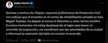 Alcaldesa de Tlalpan confirma la