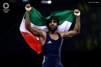Bajrang Punia es un luchador
