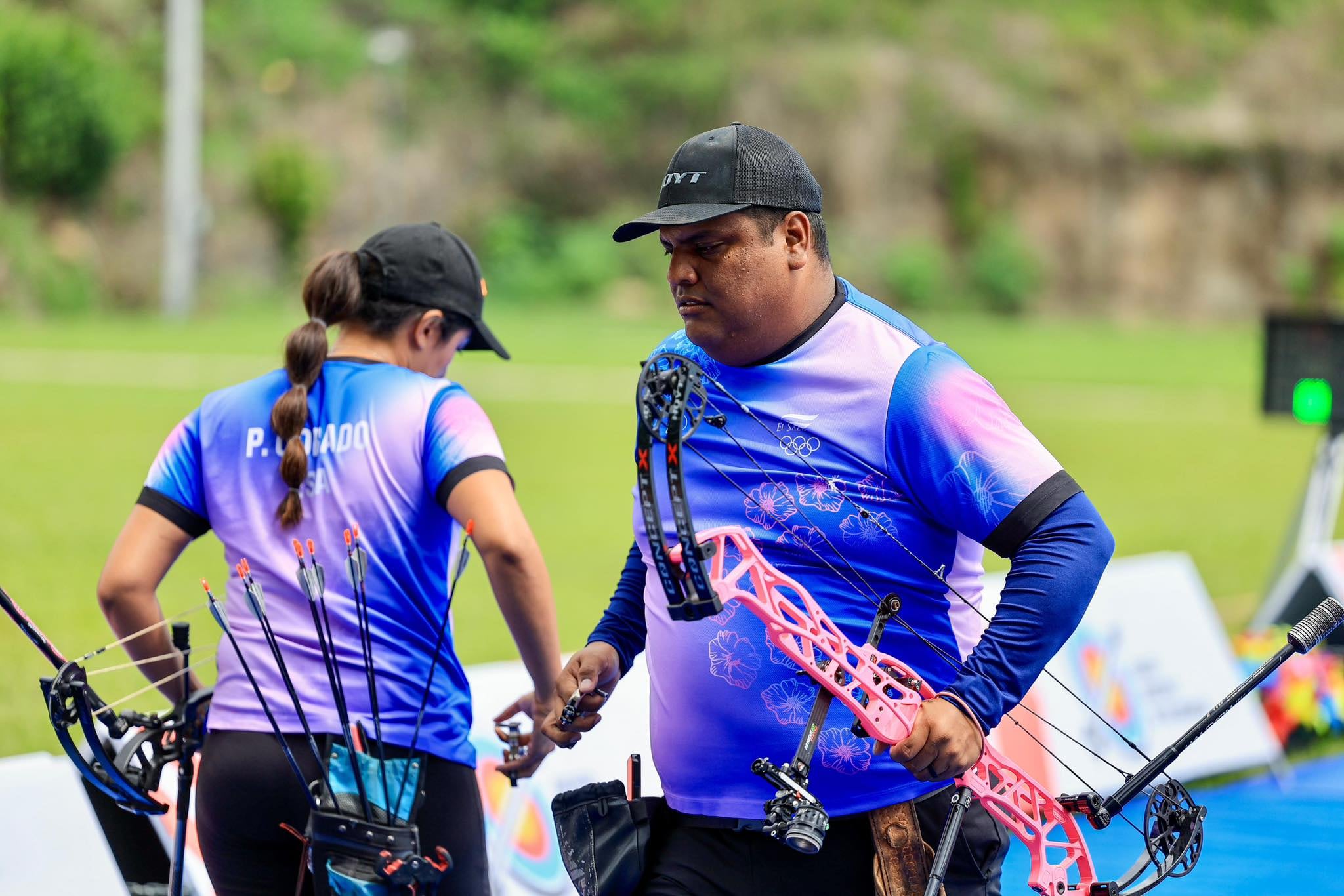 La delegación de El Salvador obtiene medallas de oro, plata y bronce en el Grand Prix de las Américas de tiro con arco. (Foto cortesía INDES)