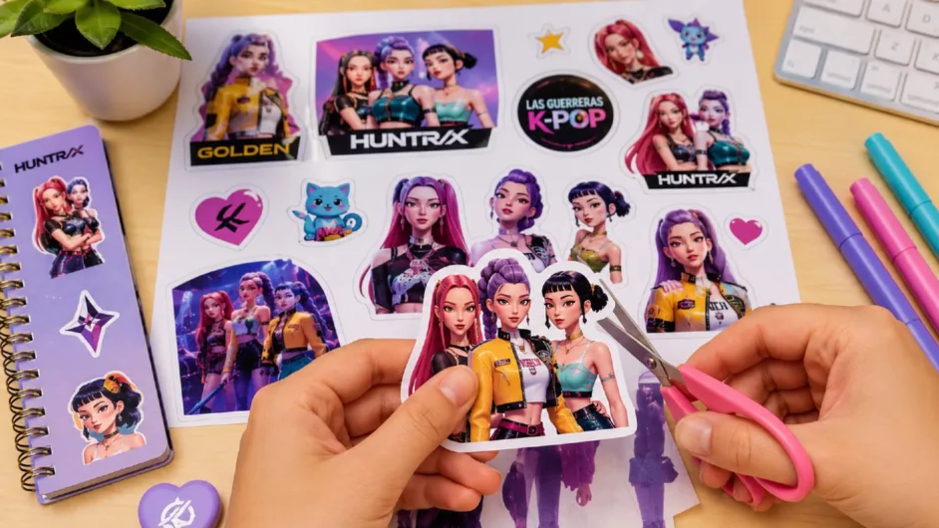Convierte a las protagonistas de Las Guerreras K-Pop en stickers: guía para hacerlos gratis en casa