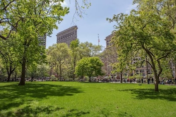 Madison Square Park obtuvo una plántula lunar por su condición de arboreto certificado de Manhattan y por su capacidad de conservación de especies