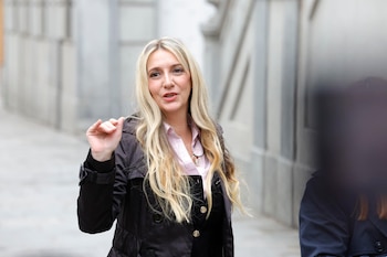 Claudia Montes entrando en el Tribunal Supremo (EFE/Sergio Pérez)
