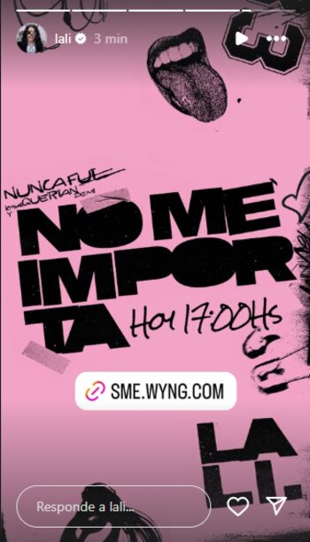 La cantante invitó a sus