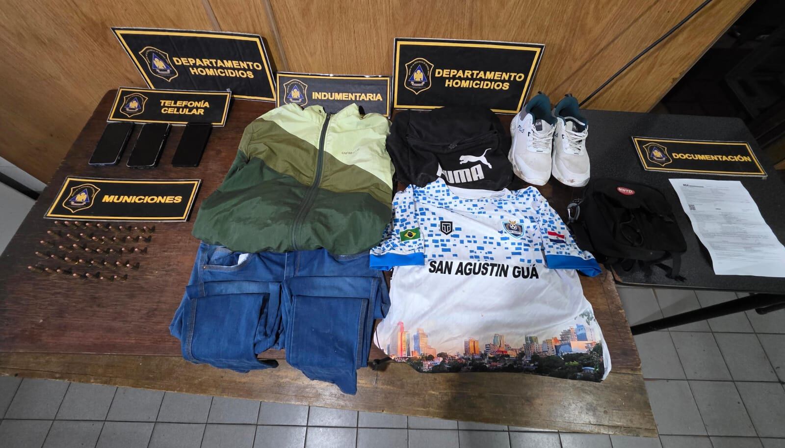 Lo secuestrado al sospechoso