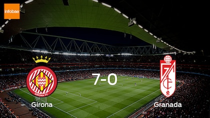 Los tres puntos se quedan en casa: goleada de Girona a Granada 7-0