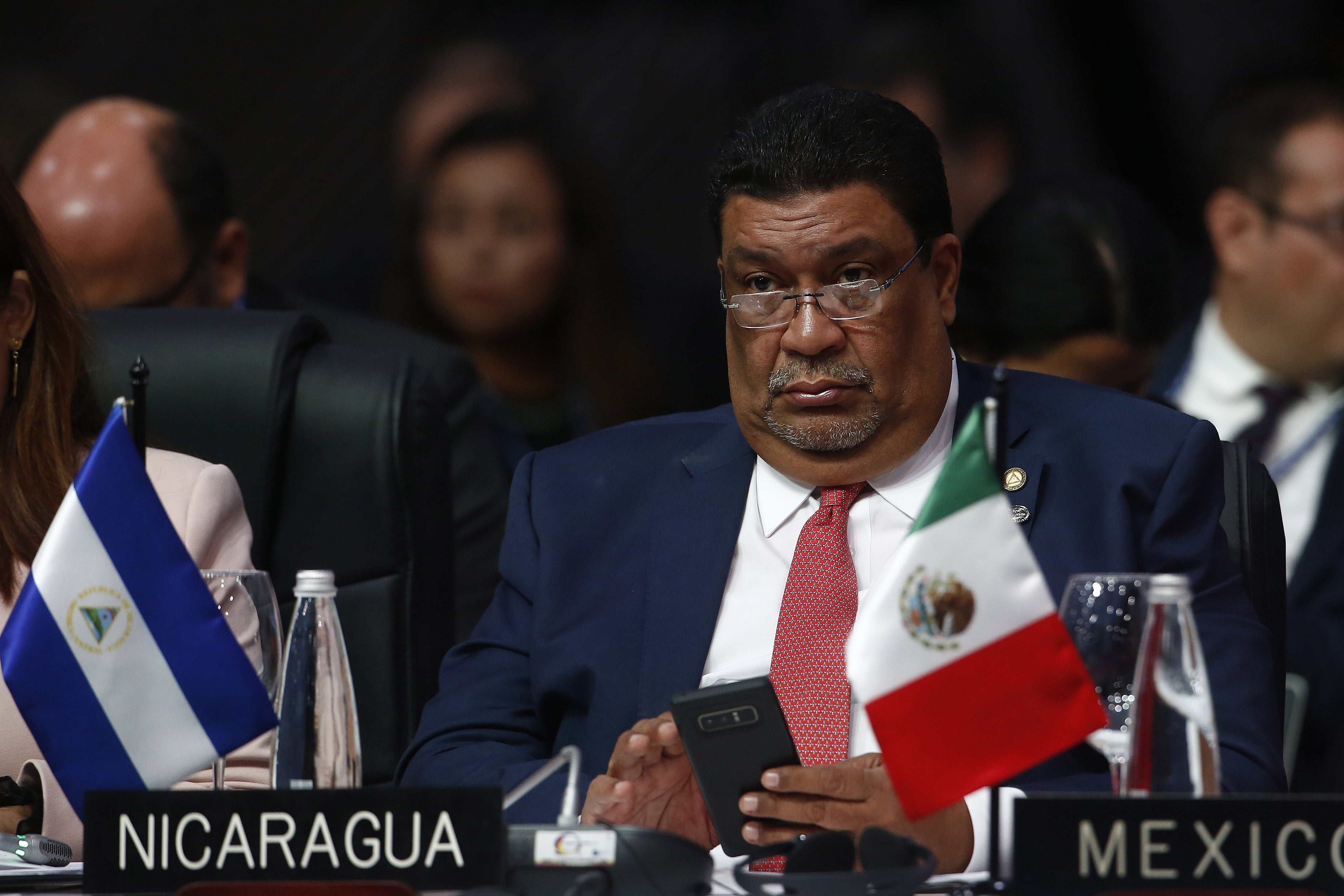Valdrack Jaentschke, otra propuesta nicaragüense rechazada. Opositores señalan a Jaentschke de dirigir redes de espionaje y vigilancia en Costa Rica y otros países centroamericanos (EFE/Luis Noriega)