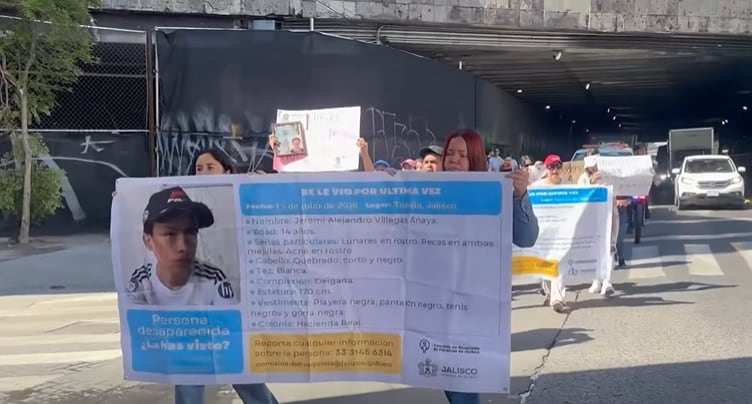 Los casos de cinco jóvenes que desaparecieron en tan sólo tres días no tienen relación entre sí, dijo el gobernador Pablo Lemus, pero aceptó que pudieran ser casos de reclutamiento forzado Foto: Facebook Desaparecidos Jalisco