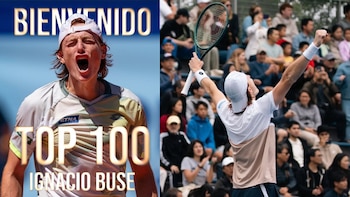 Tenista peruano Ignacio Buse entra