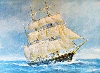 La Corbeta cañonera Uruguay, que