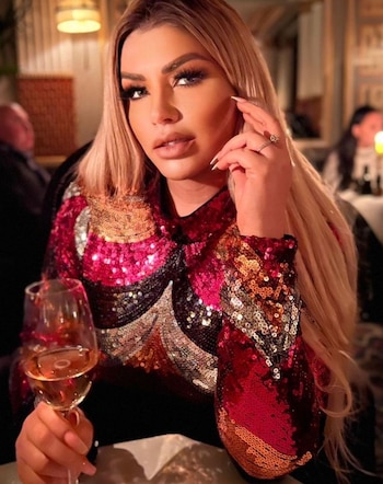 En esta foto Mariana ya