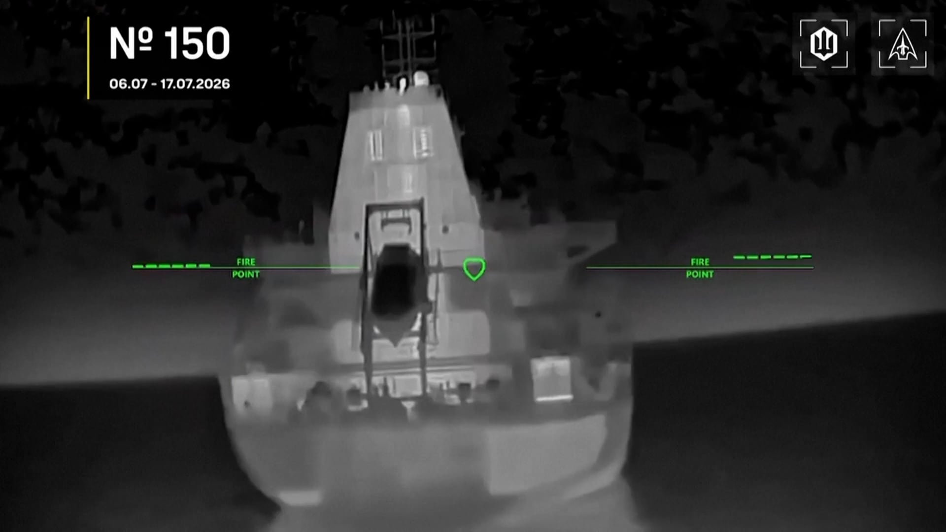 Drones ucranianos atacaron 12 buques rusos en el Mar Negro