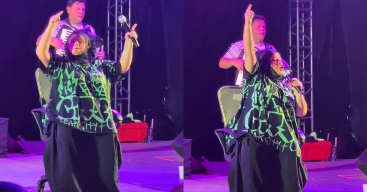 Amandititita causa polémica al cantar sentada como Paquita la del Barrio: ¿problemas de salud o muestra de apoyo a la Ley Silla?