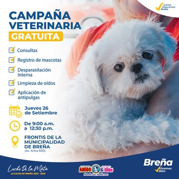 Campaña veterinaria en Breña este