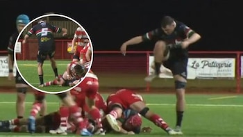 Estupor en el rugby por el brutal pisotón que le dio un jugador a un rival que estaba en el suelo: "Fue horroroso"