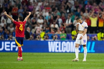 Kylian Mbappé quedó eliminado de la Eurocopa con Francia - crédito AP