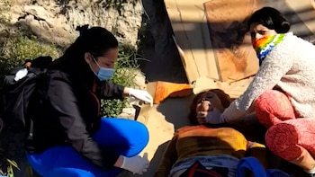 La mujer tendida en el