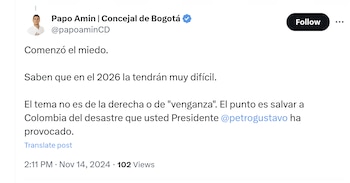 El concejal de Bogotá Papo