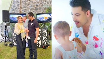El tierno video de León, el primogénito de Carlos Rivera y Cynthia Rodríguez, dando sus primeros pasos