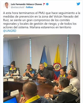 Medidas tomadas en la zona