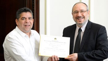 El rabino Szlajen es distinguido