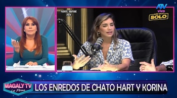 Magaly Medina arremete contra Mario Hart por culparla de la polémica con Korina Rivadeneira. Captura: Magaly TV La Firme.
