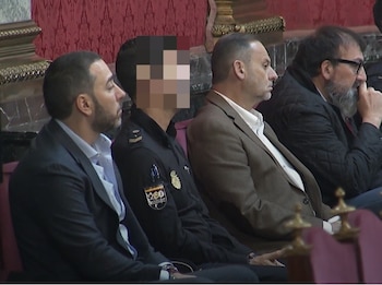 Víctor de Aldama, José Luis Ábalos y Koldo García durante el juicio por el 'caso mascarillas' en el Tribunal Supremo (Tribunal Supremo - Europa Press)