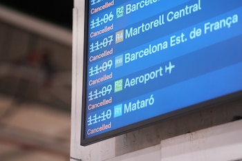 Un cartel informativo en la