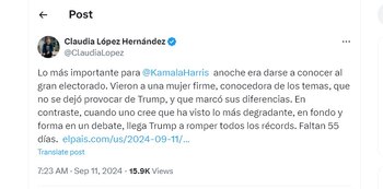 Claudia López destaca la actuación