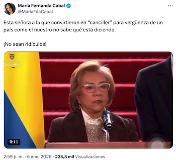 María Fernanda Cabal se fue